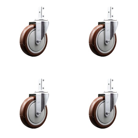 Service Caster Regency 600CASTHD4P Replacement Caster Set, 4PK REG-SCC-SQ20S514-PPUB-MRN-34-4